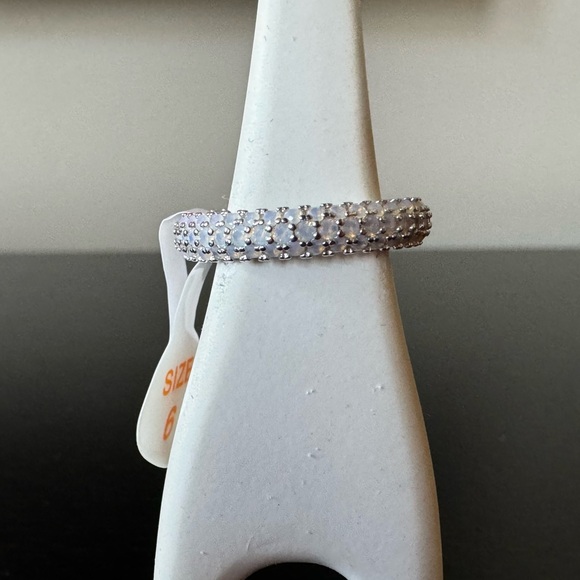 BP Sterling Band with White Opal Stones (RBP 4619) - Picture 5 of 13